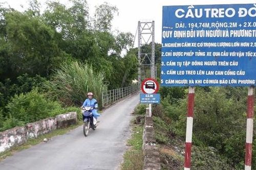 Nhiều cầu treo hàng chục năm tuổi ở Nghệ An có dấu hiệu xuống cấp trầm trọng