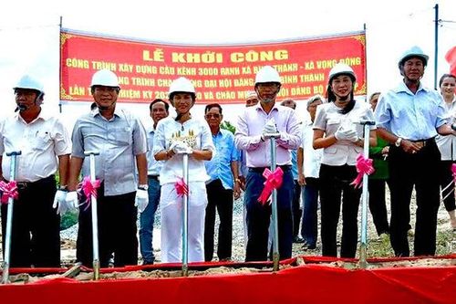 Khởi công xây dựng cầu Kênh 3.000 ranh xã Bình Thành và Vọng Đông