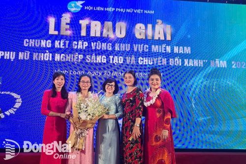 Đồng Nai đoạt giải Nhất cấp vùng khu vực phía Nam cuộc thi Phụ nữ khởi nghiệp sáng tạo và chuyển đổi xanh