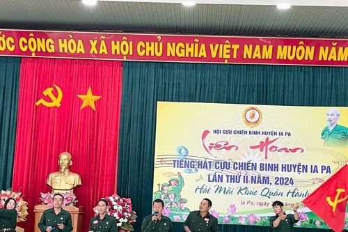 Xã Ia Tul giành giải nhất Liên hoan Tiếng hát Cựu chiến binh huyện Ia Pa