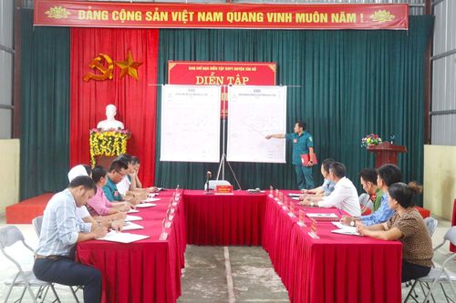 Diễn tập chiến đấu xã Tả Phìn trong khu vực phòng thủ