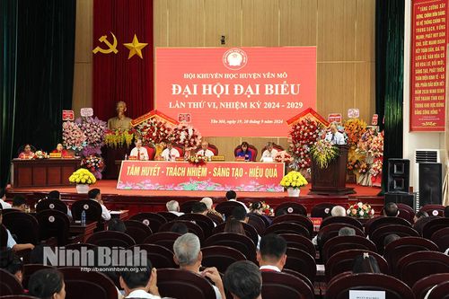 Hội Khuyến học huyện Yên Mô tổ chức Đại hội đại biểu nhiệm kỳ 2024-2029