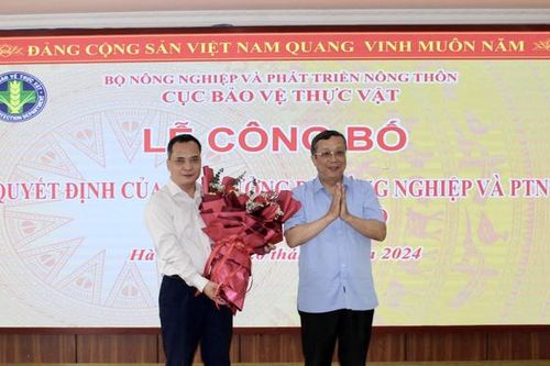 Ông Nghiêm Quang Tuấn được bổ nhiệm giữ chức Phó Cục trưởng Cục Bảo vệ thực vật