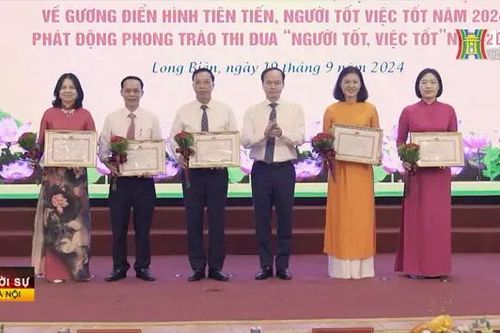 Quận Long Biên biểu dương 103 gương người tốt, việc tốt