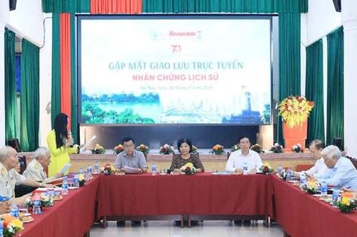Gặp mặt, giao lưu trực tuyến nhân chứng lịch sử 'Hà Nội, 70 năm dựng xây và phát triển'