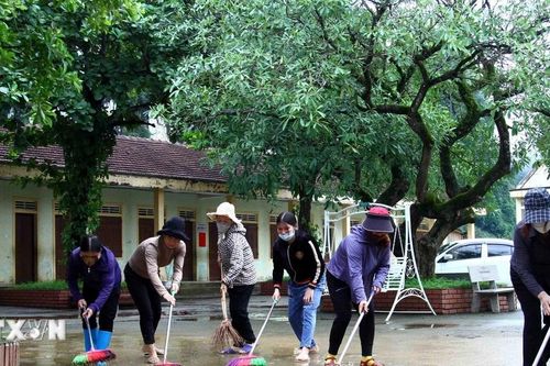 Quảng Bình tập trung tổng dọn vệ sinh sau khi nước rút