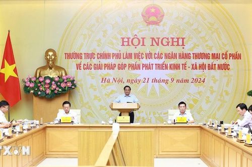 Thường trực Chính phủ làm việc với các ngân hàng thương mại cổ phần