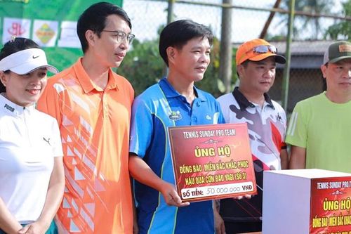 Giải Tennis chung tay ủng hộ đồng bào các tỉnh, thành phía Bắc bị thiệt hại do bão số 3