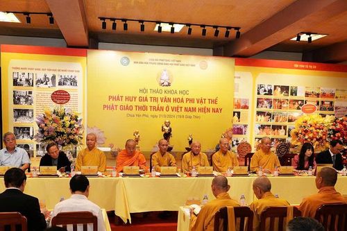 Hà Nội: Hội thảo về phát huy giá trị văn hóa phi vật thể Phật giáo thời Trần ở Việt Nam