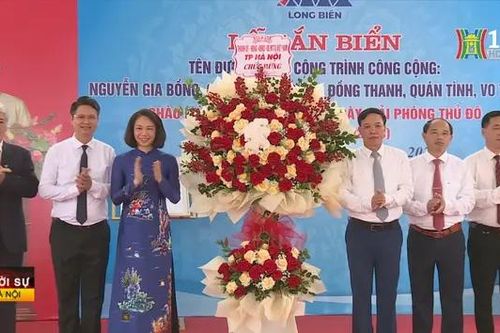 Hà Nội: Gắn biển đường mang tên danh nhân Nguyễn Gia Bồng