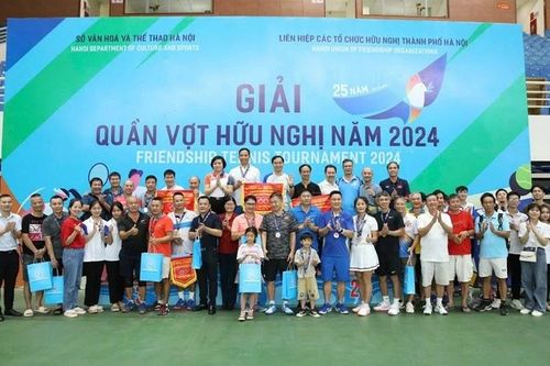 Giải Quần vợt hữu nghị 2024: Kết nối thể thao để thêm yêu Hà Nội