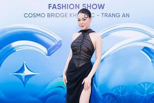 Phương Oanh, Đỗ Thị Hà và dàn sao chuộng váy xẻ tà khi dự show Lê Thanh Hòa