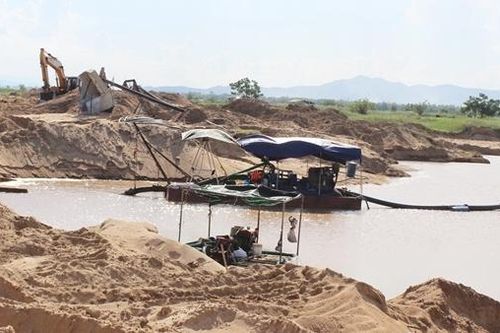 Tái phạm trong khai thác cát, một doanh nghiệp bị xử phạt 612 triệu đồng