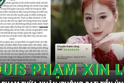 Louis Phạm thừa nhận 'phông bạt' tiền ủng hộ, mong được tha thứ và 'vô cùng hổ thẹn'