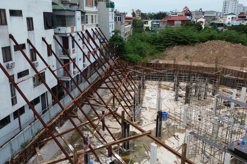Dự án của cơ quan địa chất làm hàng chục nhà dân phải 'chống nạng'