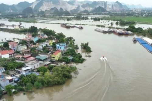 Hà Nam phát tin báo động 3 trên sông Đáy