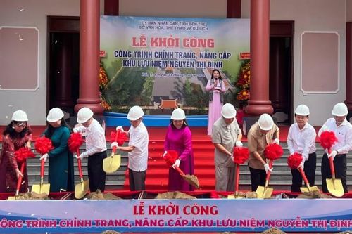 Bến Tre khởi công công trình chỉnh trang, nâng cấp Khu lưu niệm Nguyễn Thị Định