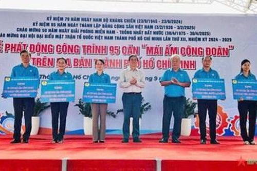 TP Hồ Chí Minh phát động công trình xây dựng 95 mái ấm công đoàn