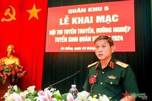 Quân khu 5: Khai mạc hội thi tuyên truyền, hướng nghiệp tuyển sinh quân sự năm 2024