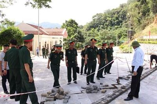 Tư lệnh Quân khu 1 kiểm tra các khu vực bị ảnh hưởng do bão số 3 tại Cao Bằng