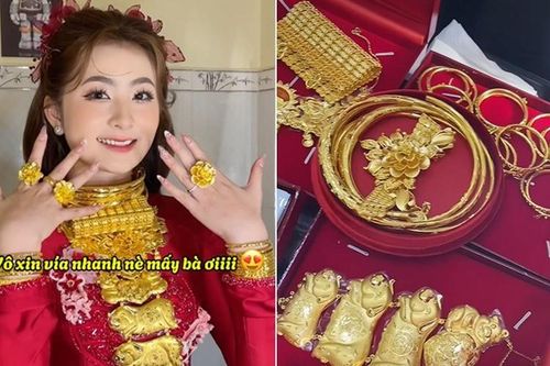 Cô dâu Bến Tre được nhà chồng trao 26 cây vàng gây 'bão mạng'