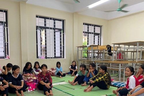 Thêm 154 học sinh ở Thanh Hóa phải tạm lánh trong phòng học do nguy cơ sạt lở