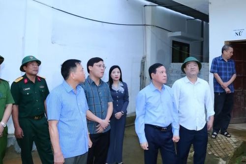 Lãnh đạo tỉnh Thanh Hóa kiểm tra công tác phòng, chống thiên tai tại các huyện miền núi