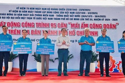 Phát động công trình 95 'Mái ấm công đoàn' cho người lao động tại TP Hồ Chí Minh