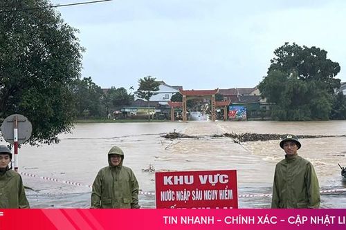 Nước sông Ngàn Phố lên nhanh, khả năng ngập lụt cục bộ