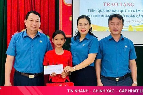 Các cấp công đoàn Hà Tĩnh hỗ trợ trẻ em khó khăn đầu năm học mới
