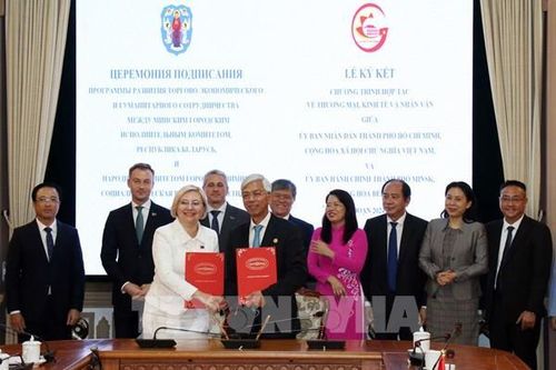 Tp Hồ Chí Minh và thành phố Minsk (Belarus) tăng cường hợp tác thương mại, kinh tế