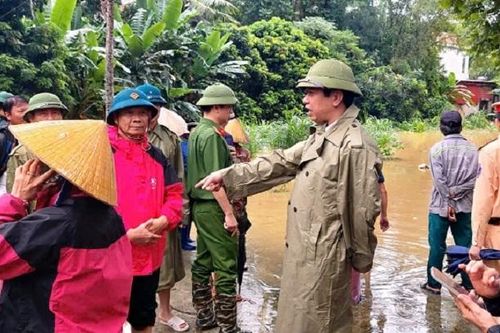 Yên Định: khẩn trương di dời người và tài sản, gia súc có nguy cơ cao bị ảnh hưởng mưa, xả lũ