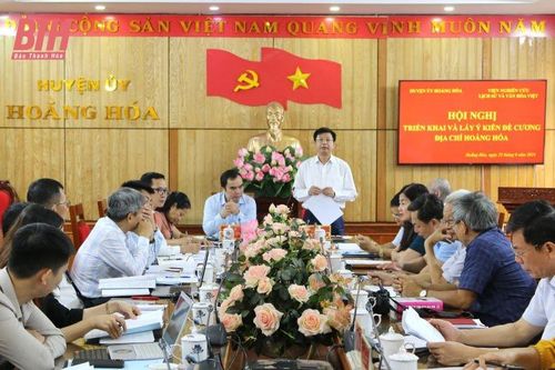 Đóng góp ý kiến hoàn thiện đề cương cuốn Địa chí Hoằng Hóa