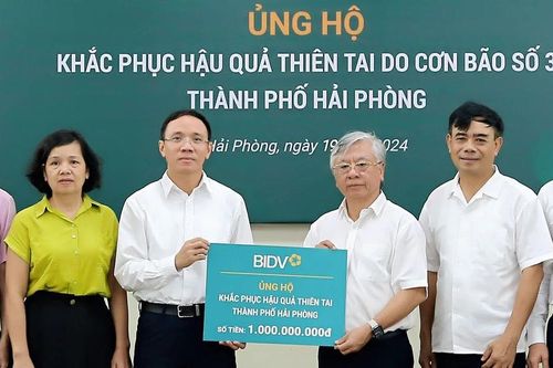 BIDV giảm lãi suất cho vay hỗ trợ khách hàng bị thiệt hại bởi cơn bão số 3