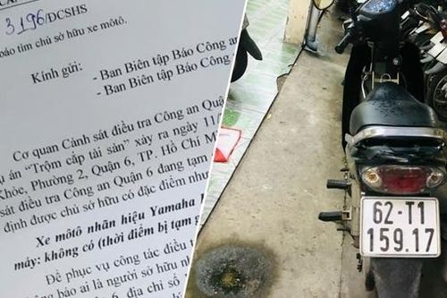 Truy tìm chủ phương tiện liên quan đến vụ trộm cắp tài sản