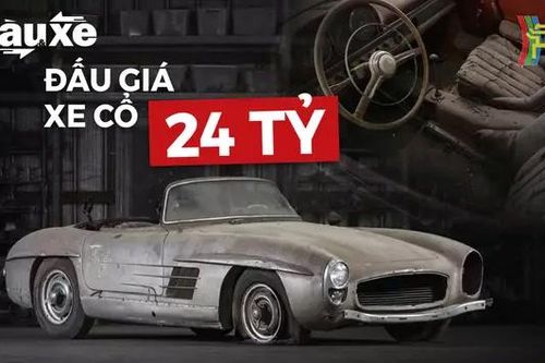 Chiếc xe cổ Mercedes 300SL được đấu giá 24 tỷ đồng | Bản tin Tàu và Xe | 23/09/2024