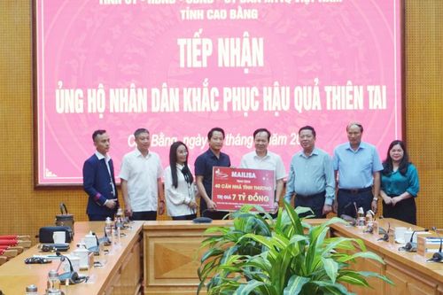 Tiếp nhận ủng hộ nhân dân khắc phục hậu quả thiên tai của hệ thống Thẩm mỹ viện Mailisa