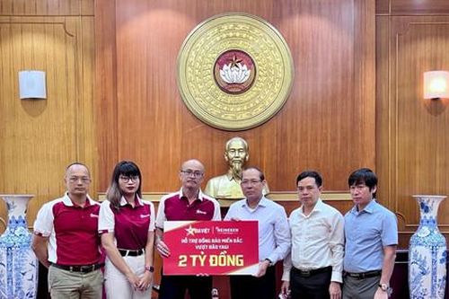 HEINEKEN Việt Nam đóng góp 3,5 tỷ đồng nhằm chung tay cùng đồng bào miền Bắc khắc phục hậu quả bão lũ