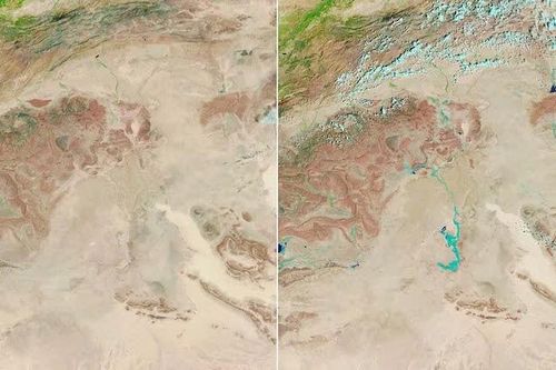 Ảnh vệ tinh cảnh tượng gây sửng sốt ở sa mạc Sahara