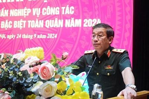 Trung tướng Trương Thiên Tô dự, chủ trì tập huấn nghiệp vụ công tác tuyên truyền đặc biệt toàn quân năm 2024