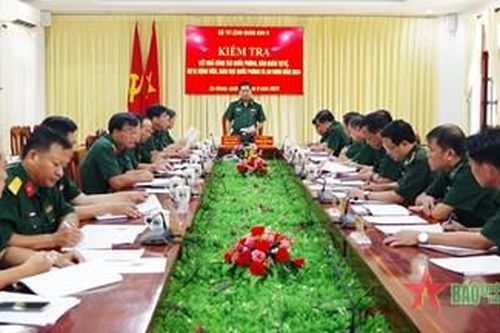 Kiểm tra công tác giáo dục quốc phòng và an ninh tại Bộ đội Biên phòng tỉnh An Giang