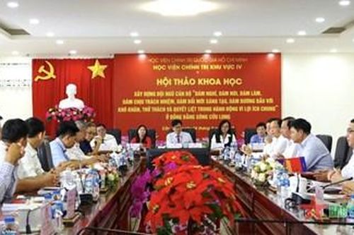 Xây dựng đội ngũ cán bộ '6 dám' ở vùng Đồng bằng sông Cửu Long