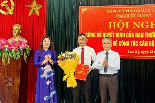 Ông Phạm Hoàng Đức giữ chức Phó Bí thư Thành ủy Tam Kỳ