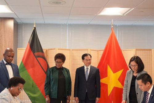 Việt Nam thiết lập quan hệ ngoại giao với Malawi
