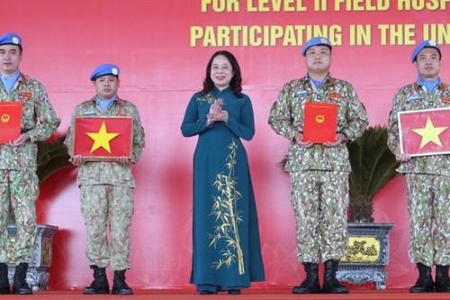 Phó Chủ tịch nước dự lễ xuất quân của 247 sứ giả hòa bình