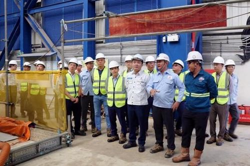 Tổng giám đốc Petrovietnam Lê Ngọc Sơn làm việc tại Dự án Nhà máy điện Nhơn Trạch 3 và 4
