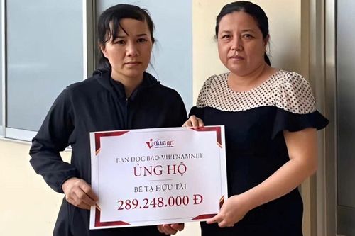 Bạn đọc giúp đỡ bé Tạ Hữu Tài bị u não gần 290 triệu đồng