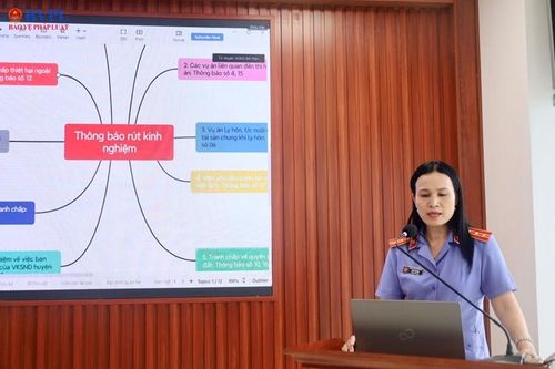 Ứng dụng sơ đồ tư duy trong việc tổng hợp thông báo rút kinh nghiệm