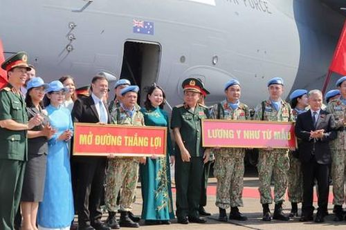 247 quân nhân lên đường gìn giữ hòa bình Liên hợp quốc