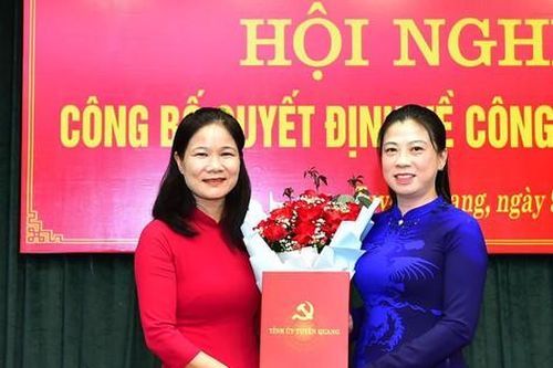 Tuyên Quang: Bổ nhiệm nữ Phó Trưởng Ban Dân vận Tỉnh ủy